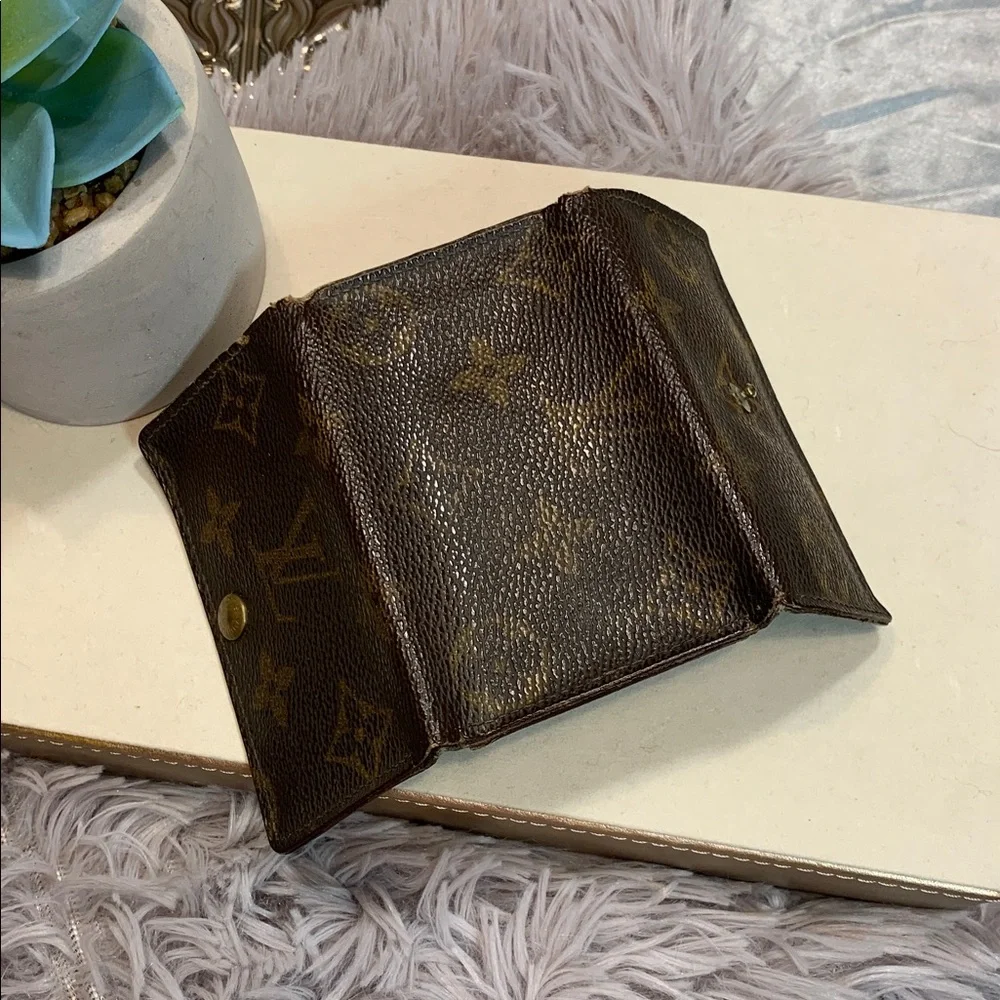 🌹VINTAGE LOUIS VUITTON AUTHENTIC Leather Brown SIGNATURE KEY Wallet 6 rings - Picture 3 of 16